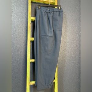 Worthington dress knit jogger, size large, navy blue